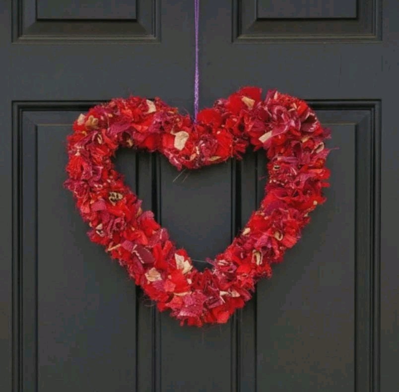 Handmade Heart Wreath for Home Decor