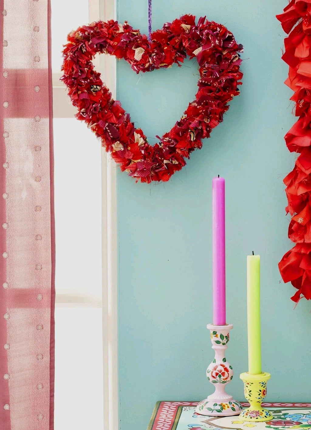 Handmade Heart Wreath for Home Decor