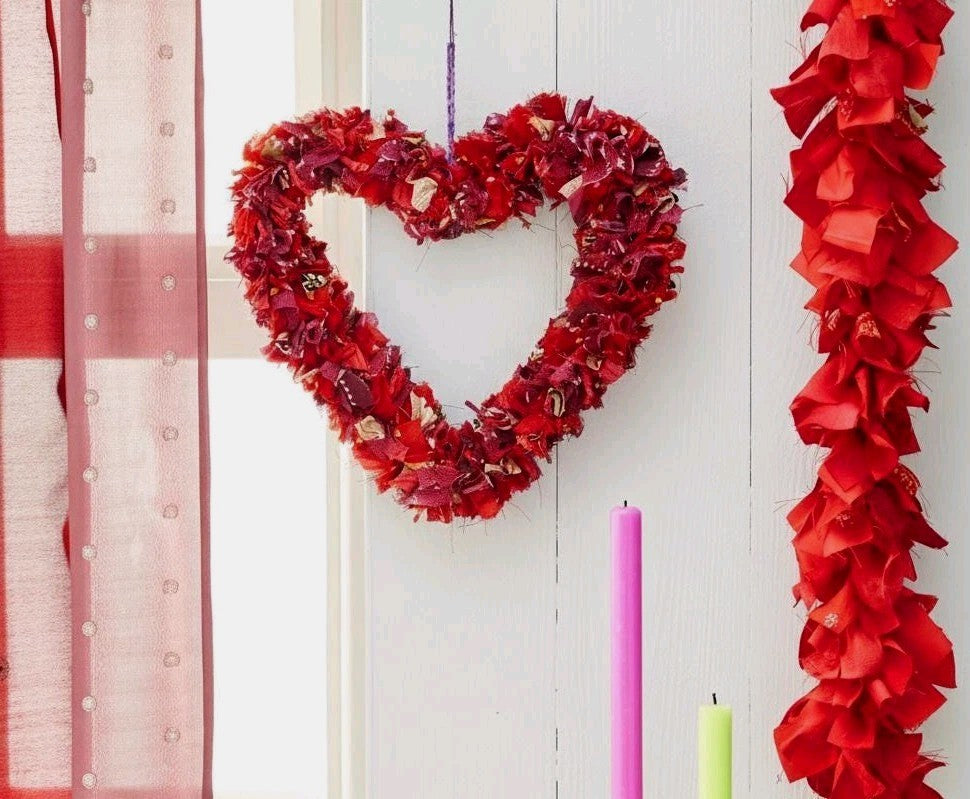 Handmade Heart Wreath for Home Decor