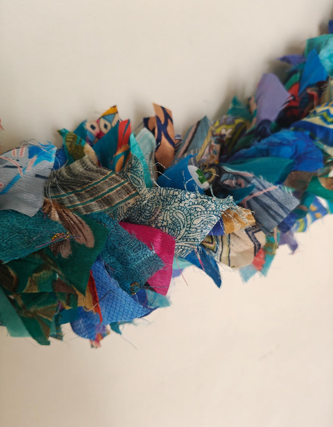 upcycled shilk Garland