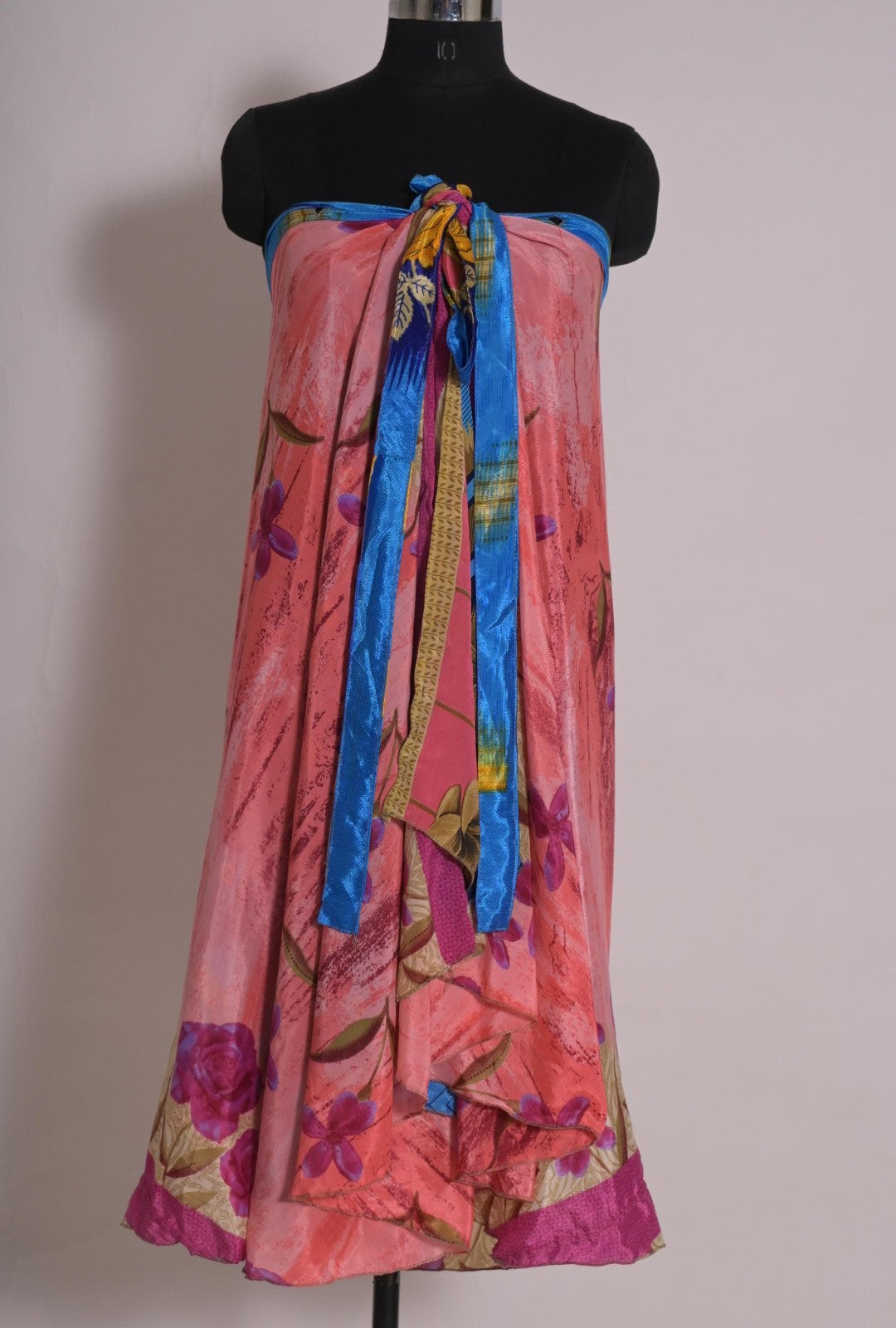 Vintage Silk Blend Sari Wrap Skirt