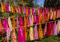 Handmade Fabric Tassel Garland – Boho Party Bunting & Festival Decor