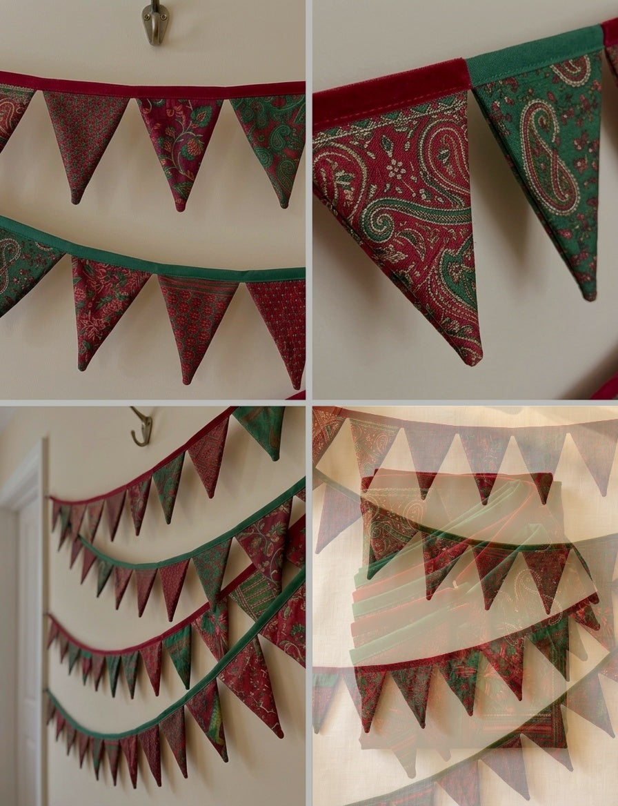 Silk & Cotton Bunting Banner