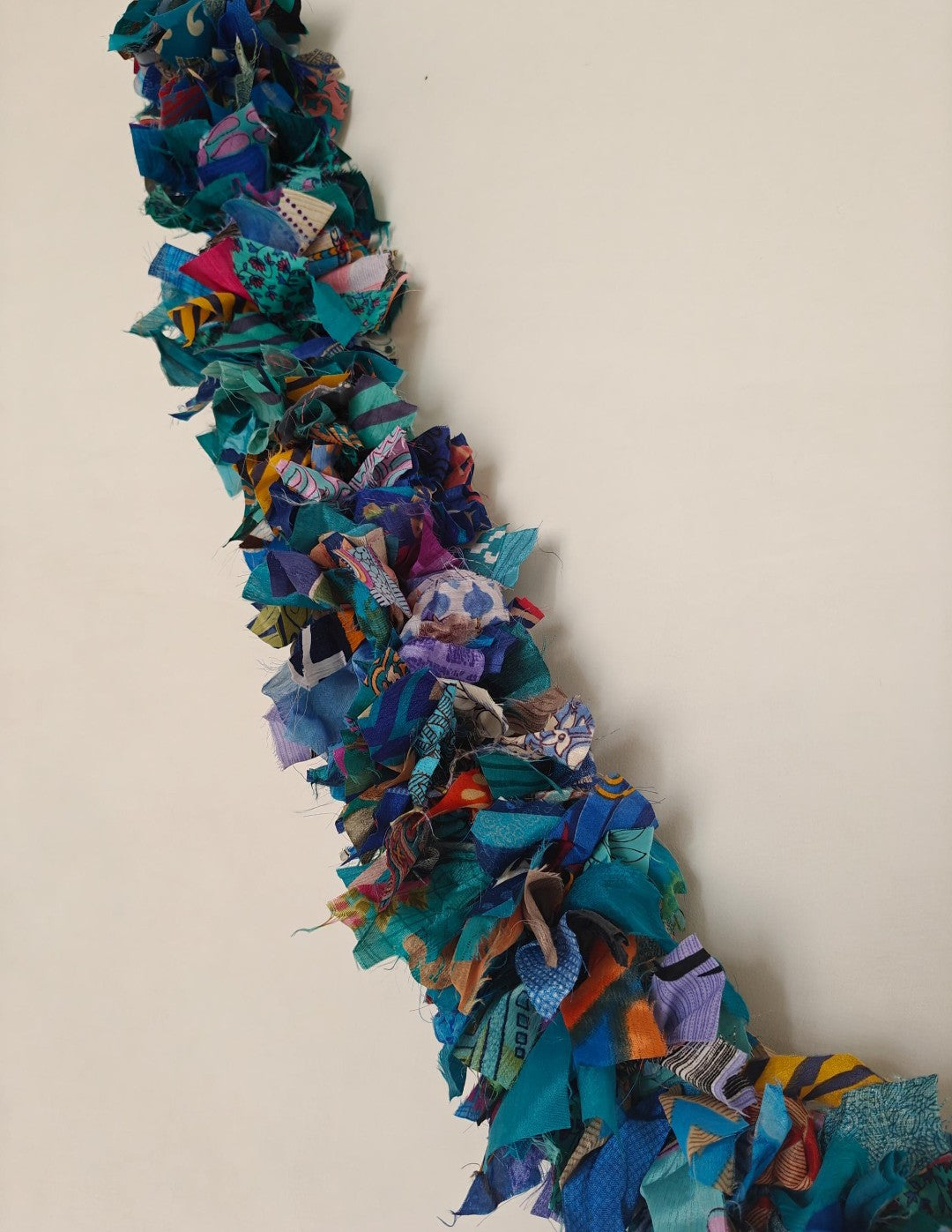 upcycled shilk Garland
